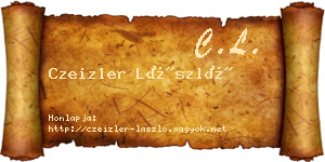 Czeizler László névjegykártya