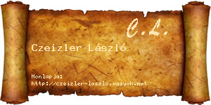 Czeizler László névjegykártya