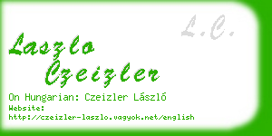 laszlo czeizler business card